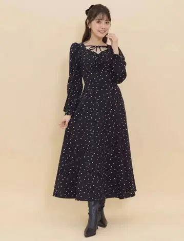 radyazel 랜덤 하트 프린트 원피스