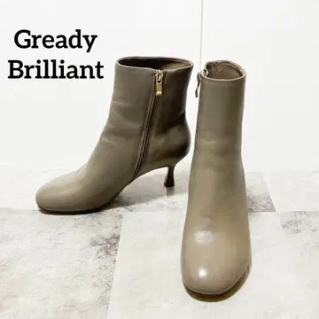 새상품 Gready Brilliant 가죽 숏부츠 그레이지 38