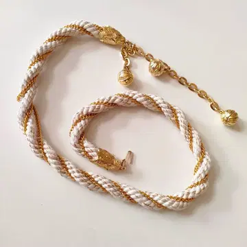 로프 벨트 애니멀 모티브 레오파드 디자인 벨트 빈티지