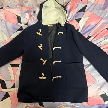 inprance 더플 코트 남성용 네이비