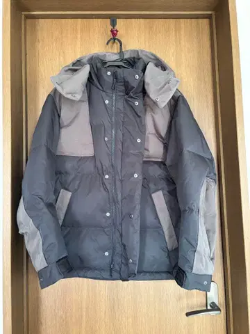 다운 오버사이즈 후드티 +J 유니클로 S 질 샌더