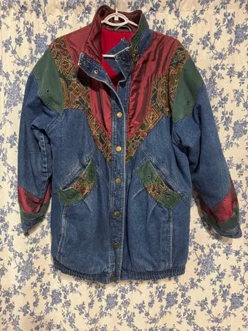멀티 컬러 데님 자켓 [ 구제 의류 ] 빈티지