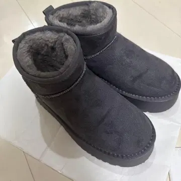 [M 사이즈][23.0~23.5cm] 힐 5 그레이 어그 부츠