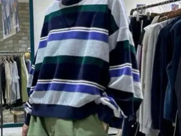 새상품급 niko and - 벨로아 보더 풀오버 M