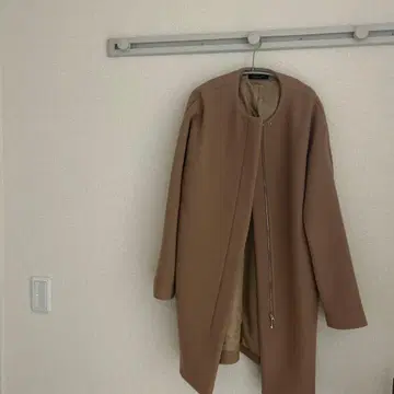 스터닝 루어 노카라 코트 핑크 베이지 1