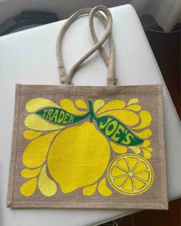 레몬 디자인 토트백