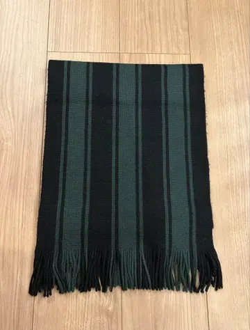 스트라이프 머플러 블랙 발레트