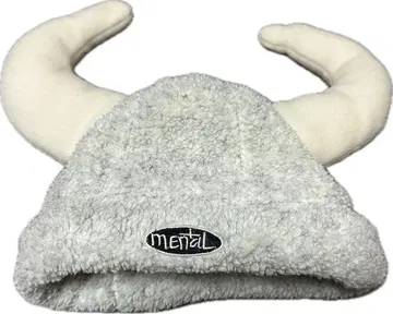 Mental 플리스 캡 뿔 달린 모자 원사이즈 그레이