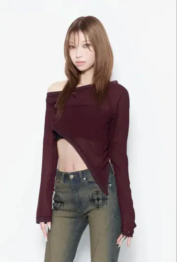 the red thread S lace up curve tops