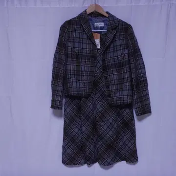 SCAPA 스캐파 미사용 택 포함 체크 무늬 스커트 셋업