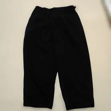 Ys 블랙 캐주얼 와이드 팬츠