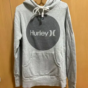 Hurley 그레이 후드 부착 후드티 M