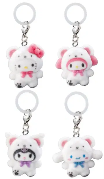 Sanrio 메지루시 액세서리 포근포근 스노우 4점 세트