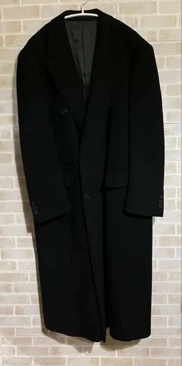 FARAGO 롱 코트 더블 캐시미어 혼방