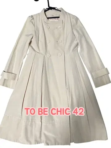 TO BE CHIC 핑크색 트렌치코트 42