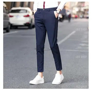 슬랙스 스키니 수트 팬츠 [9부] 컬러 네이비