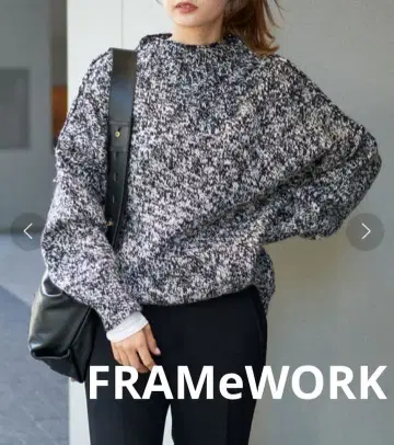 프레임워크 FRAMeWORK 믹스얀 스웨터 니트