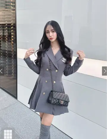 GRL 플리츠 테일러드 자켓 L 사이즈