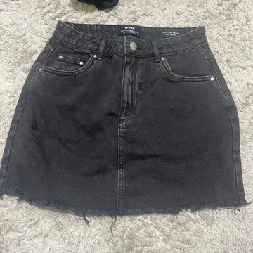 COTTON:ON 에브리데이 데님 미니 스커트 블랙