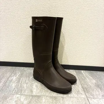 AIGLE 브라운 장화 38 사이즈