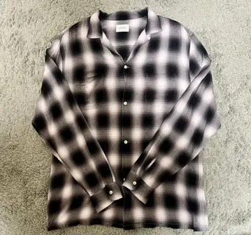 PENNEY'S TOWNCRAFT 옴브레 체크 셔츠 타운크래프트