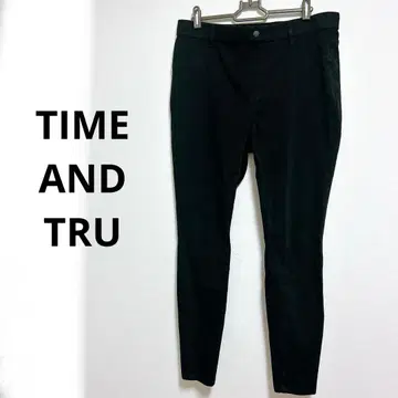 [ XL ] TIME AND TRU 블랙 스키니 팬츠
