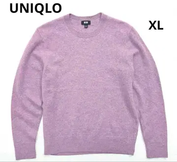 유니클로 여성용 캐시미어 100% 크루넥 스웨터 XL