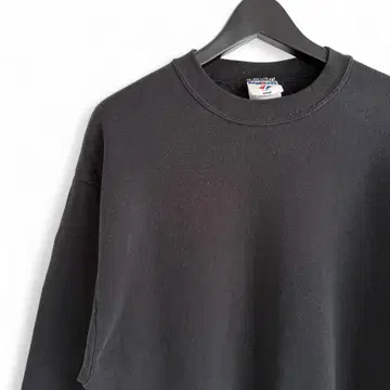 90s 빈티지 USA제 JERZEES 무지 맨투맨 블랙 E8
