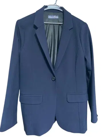 COMME UNE FEMME 여성용 네이비 테일러드 자켓 40