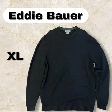 Eddie Bauer 램스울 100 블랙 니트 XL 고급 스웨터