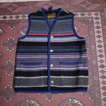 인디언 네이티브 베스트 네이비 콘초 버튼