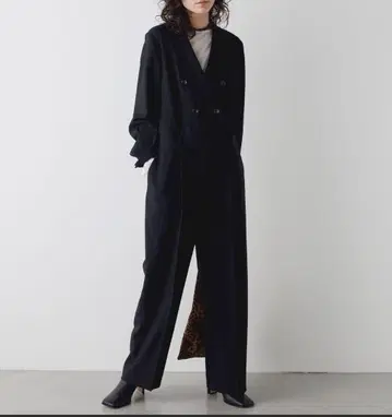 새상품급 윔 가젯 THE PAUSE 테일러 칼라 점프 수트 블랙