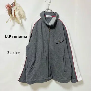 레노마 renoma 집업 자켓 3L 그레이 긴팔 스탠드 카라