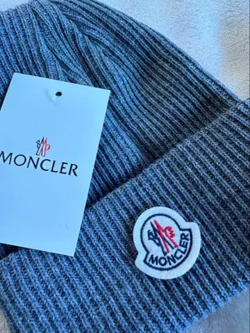 MONCLER 니트 모자 그레이