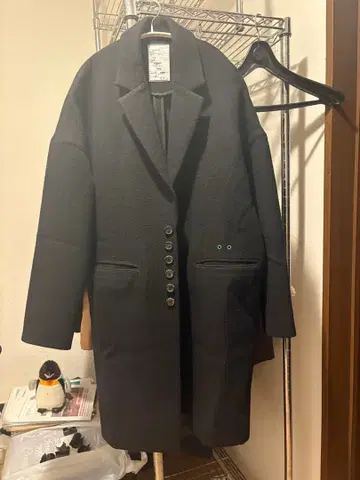 SHAREEF W-FACE CHESTER COAT