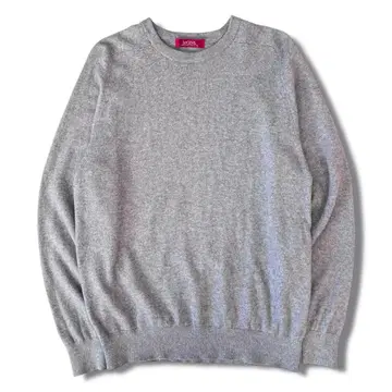 최고급 키무라 캐시미어 100% LeCENT 12G 스웨터 L 그레이