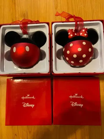 디즈니 Hallmark 크리스마스 오너먼트 미키+미니