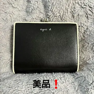 [ 새상품급 ] agnes b. 접이식 지갑 가마구치