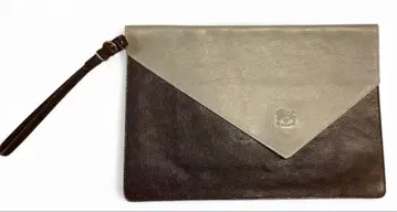 [ 레어 ] IL BISONTE 일비종떼 클러치백 가죽