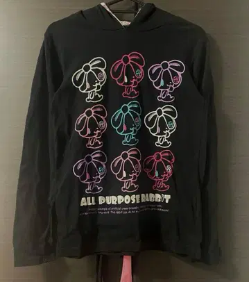 범용 토끼 긴팔 후드티