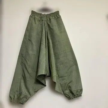 크리스마스 컬러 올리브 그린  리메이크 모몽가 팬츠