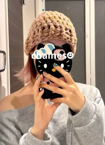 크러셔 모자 크로셰 모자 바부슈카 니트 모자 비니 크로 셰 뜨개질