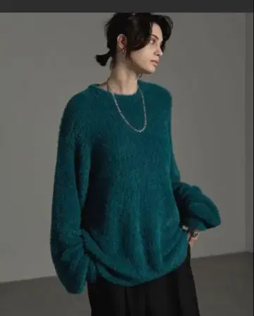 [ CIYOT-시요트- ] 스무스 샤기 니트 루즈 풀오버