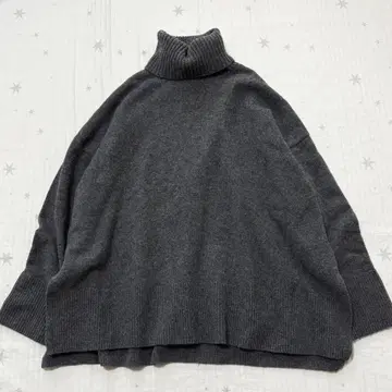 저널 스탠다드 울 캐시미어 터틀넥 풀오버 니트