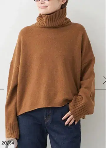 택 포함 Deuxieme Classe Cropped 터틀넥 니트