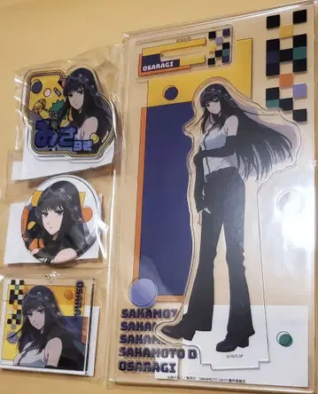 마루쿠지 사카모토 데이즈 대불 아크릴 스탠드 키링 배지 4개 세트