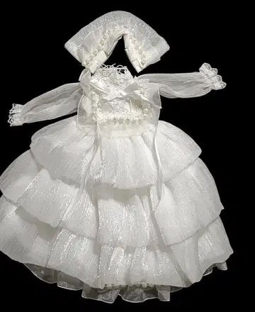 1/4 MSD 인형용 화이트 원피스