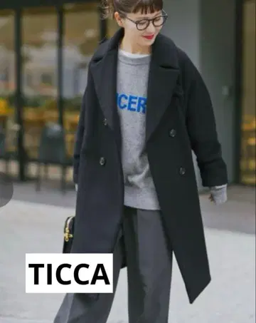 TICCA 텐트 코트 블랙 spick&span 롱 코트