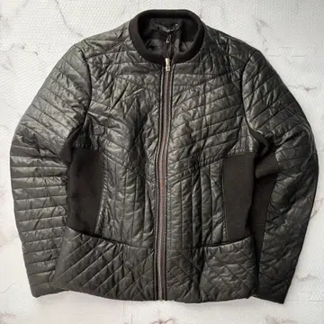 [ 미사용품 ] Cristyn&Co 블랙 자켓 퀼팅 가죽풍