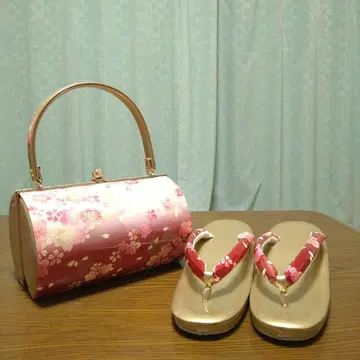 꽃무늬 조리와 백 세트 성인식